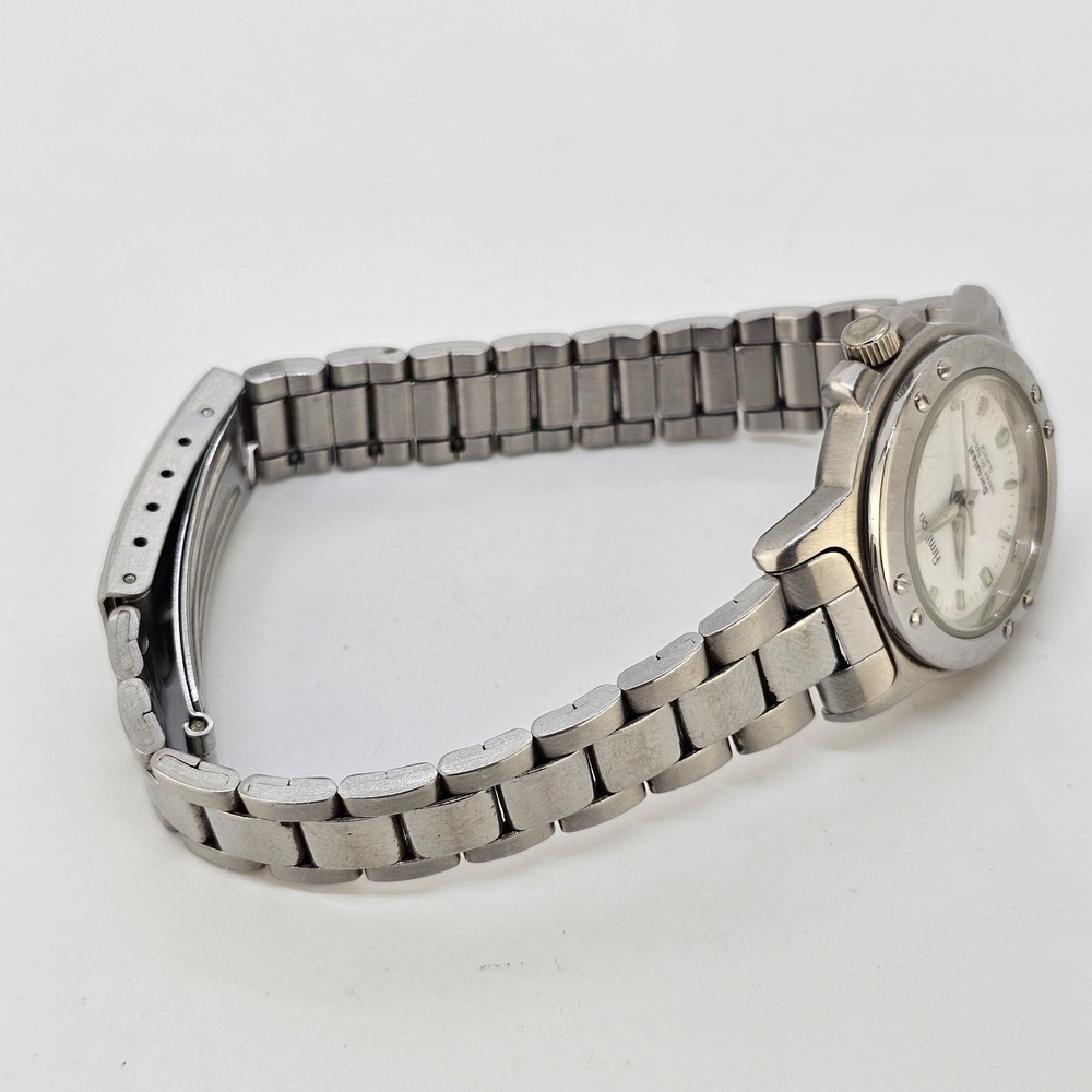 Armitron Women's Watch 26MM White Dial Date Gray Bracelet Band 7" New Battery - Picture 9 of 12